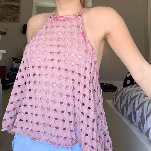 Free People Tops - Free people pink tank Top size XS